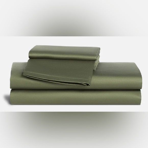 Brooklinen Other - Brooklinen Luxe Sateen 1 Flat Sheet and pillowcase, queen size, fresh moss